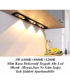 Genel Markalar Mutfak Tezgah Altı Dekoratif Şarjlı Led Aydınlatma Armatür 40 Cm Otomatik Harekete - Görsel 3