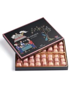 SELAMLIQUE ISTANBUL Güllü Çikolata Kaplı Bademli Lokum 500g