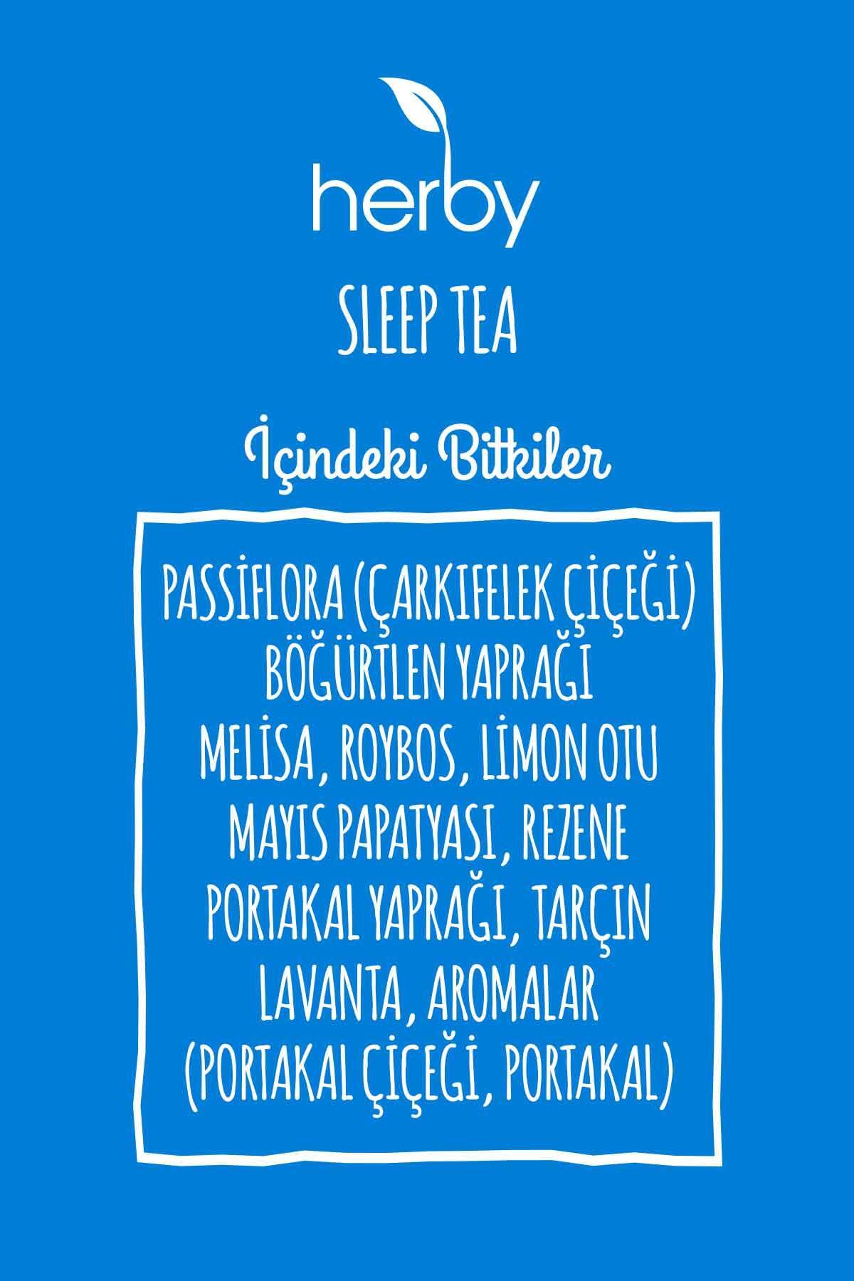Herby Sleep Tea Uyku Öncesi Rahatlatıcı Pasifloralı Bitki Çayı - Görsel 3