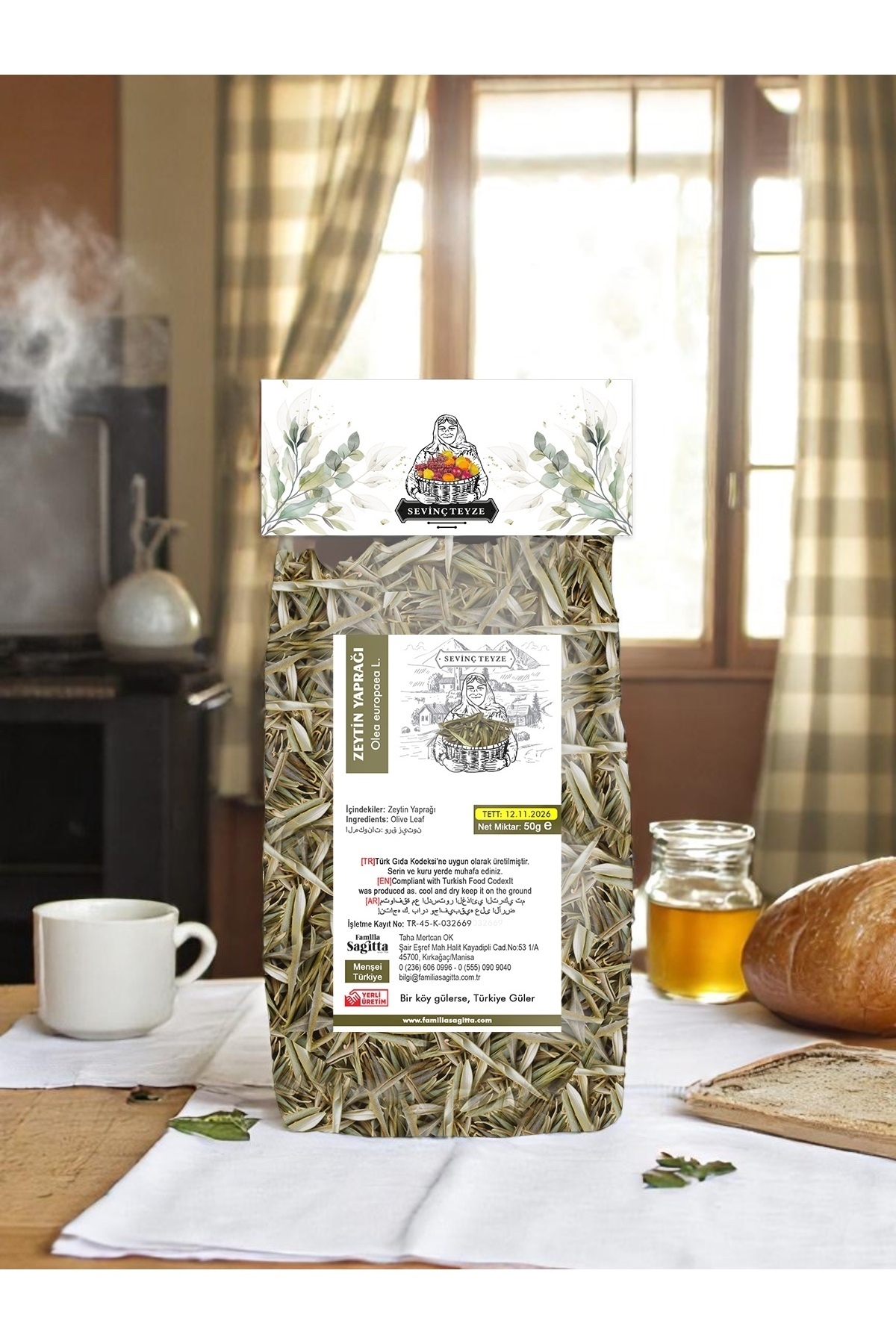 Organik Teyze Sevinç Teyze Zeytin Yaprağı 50g - Olive Leaves