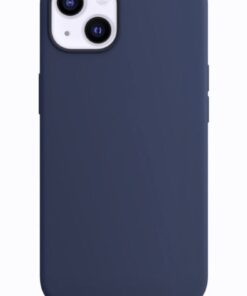KVK PRİVACY Iphone 13-14-15Uyumlu Lansman Kılıf Içi Kadifeli Kamera Yükseltili Silikon Kapak Lacivert