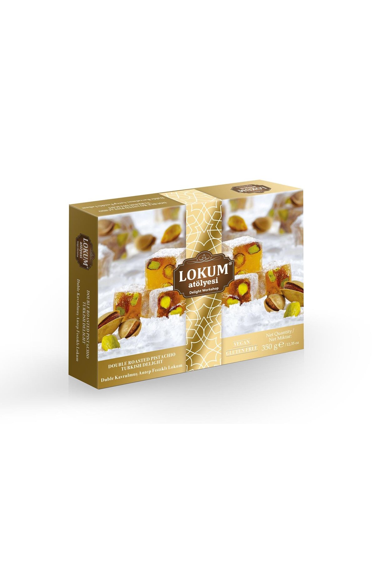 Lokum Atölyesi Duble Kavrulmuş Antep Fıstıklı Lokum 350g