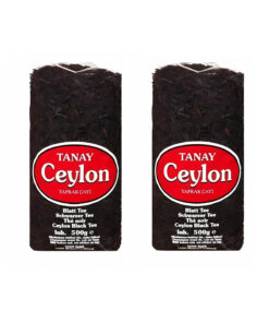Tanay Ceylon ithal Sri Lanka Siyah Yaprak Seylan Çayı Kaçak Çay 2 adet 500 gr