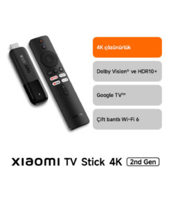 Xiaomi TV Stick 4K 2nd Gen Android Medya Oynatıcı 2. Nesil Dolby Vision & HDR10+ (Xiaomi Türkiye Garantili)
