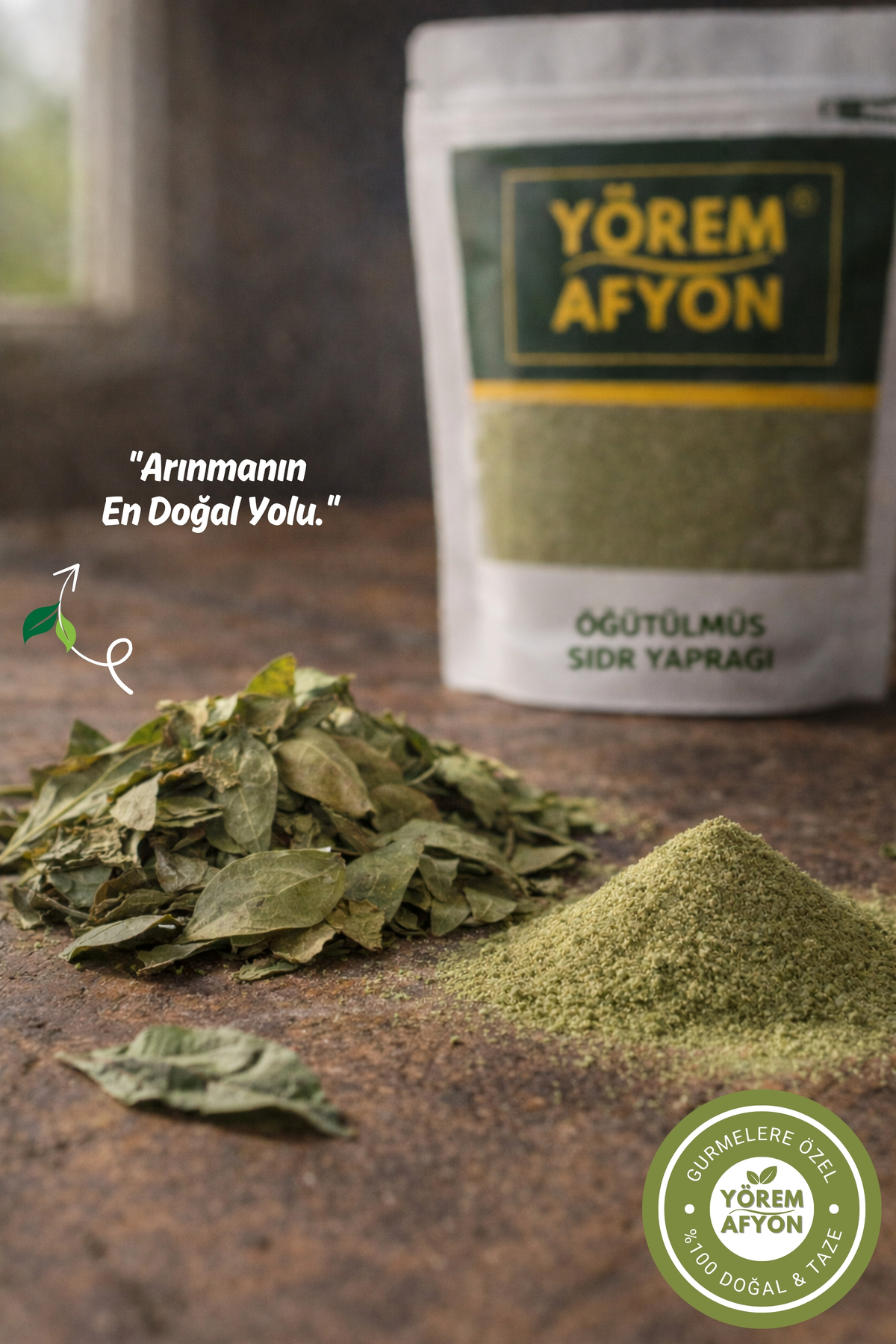 Gülçehre Huzur ve Arınmanın Doğal Anahtarı Öğütülmüş Hakiki Sidr Yaprağı Toz {Sedir - Sidir} | 60Gr. - Görsel 3