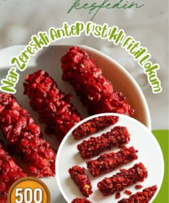 Hicret Kuruyemiş Nar Zereşkli Antep Fıstıklı Fitil Lokum 500 Gr