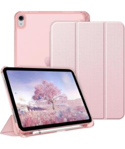 UnDePlus İpad 11.nesil A16 11inç/10.nesil 10.9inç Uyumlu Kılıf Flip Cover Kalem Bölmeli Pc Case Rose Gold