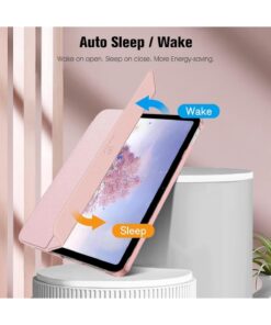 UnDePlus İpad 11.nesil A16 11inç/10.nesil 10.9inç Uyumlu Kılıf Flip Cover Kalem Bölmeli Pc Case Rose Gold - Görsel 3