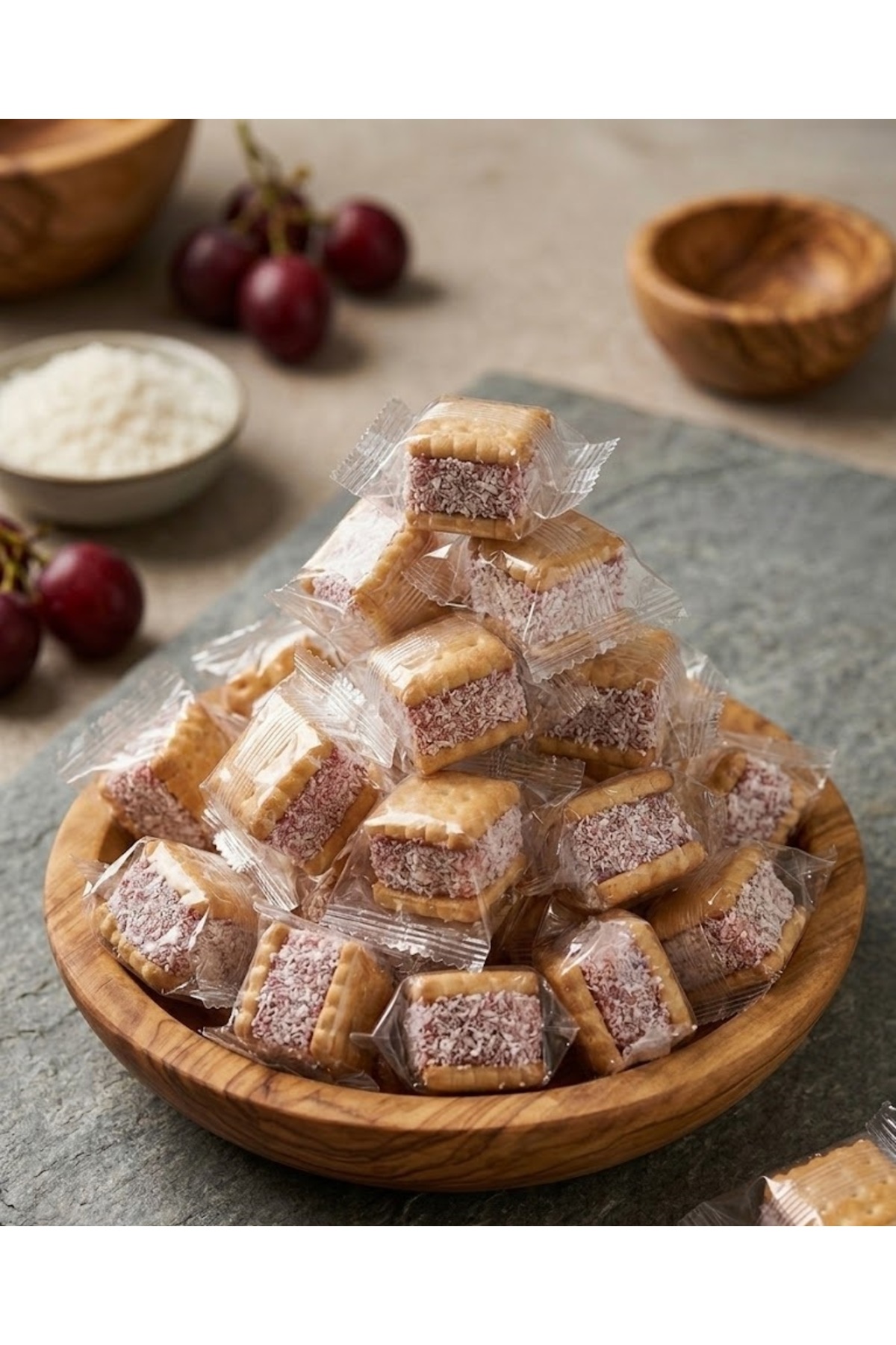 ÖZAD KURUYEMİŞ Güllü Paketli Bisküvi Arası Lokum 250 Gram