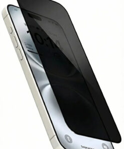 Fibaks iPhone 16/15/14 Pro Gizlilik Hayalet Privacy Ahize Toz Koruma Temperli Kırılmaz Cam Ekran Koruyucu
