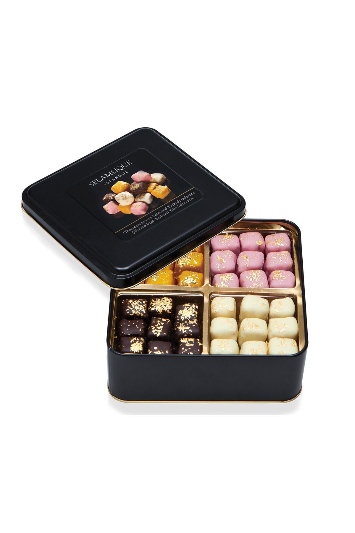 SELAMLIQUE ISTANBUL Karışık Çikolata Kaplı Bademli Lokum 800 g