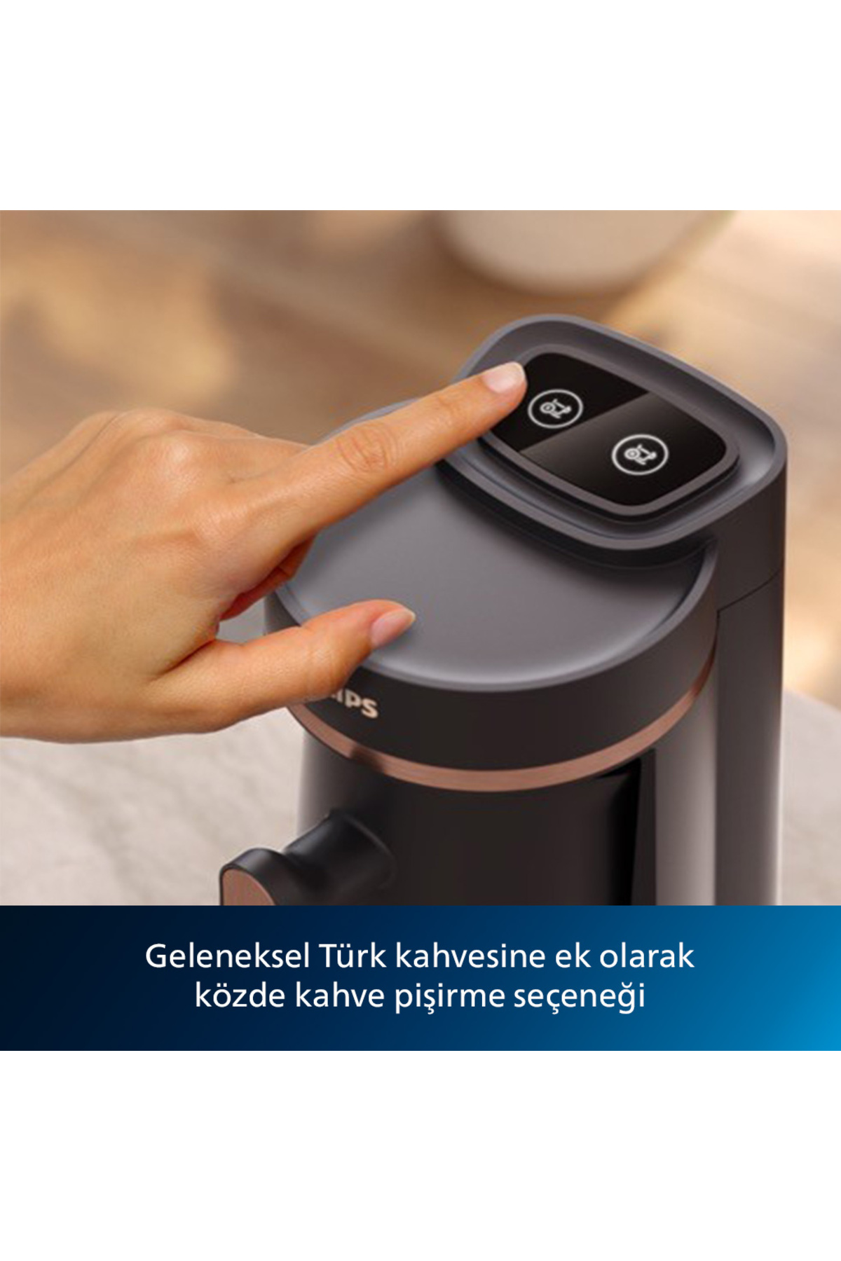 Philips 5000 Serisi Türk Kahvesi Makinesi, Közde Türk Kahvesi Pişirme Fonksiyonu, HDA150/61 - Görsel 3