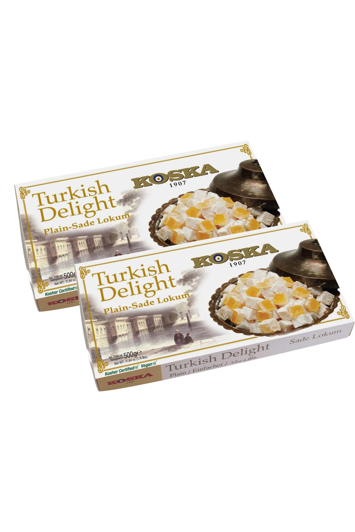 Koska Lokum Sade 500 gr x 2 Adet