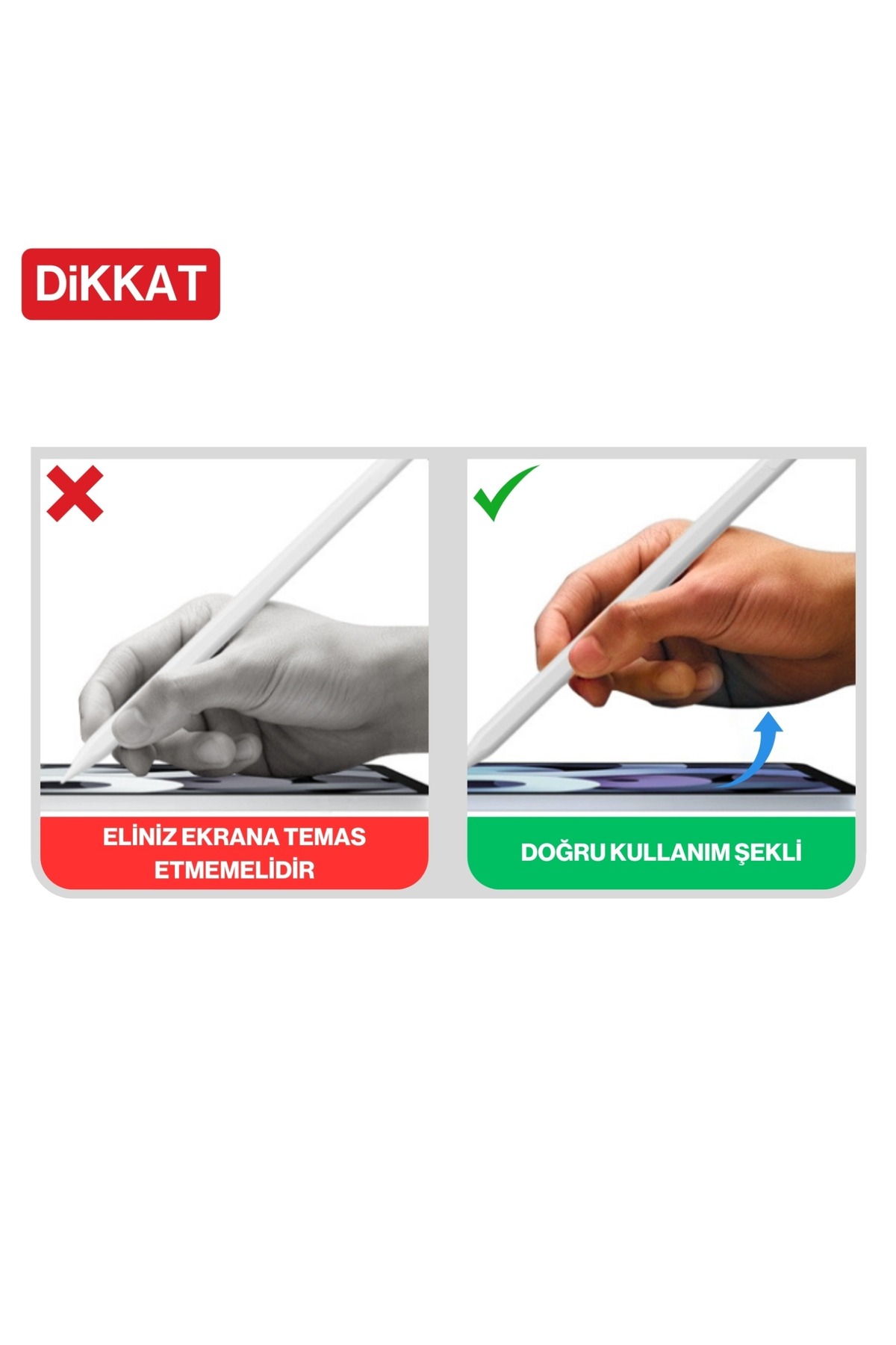 Techmaster iOS Android Windows ile Uyumlu Tablet Telefon iPad Yazı Çizim Kalemi + Yedek Uç - Görsel 3