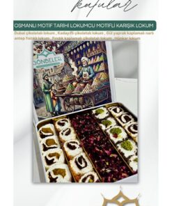 Alternative view of Gönbeler Osmanlı Motif Tarihi Lokumcu Motifli Karışık Lokum 650GR