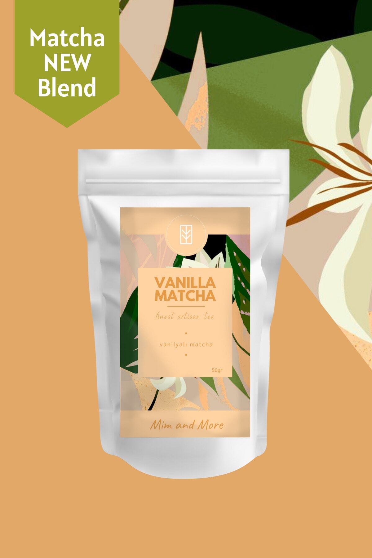 Mim and More Vanilla Matcha - Vanilya Aromalı Matcha, 50 gr