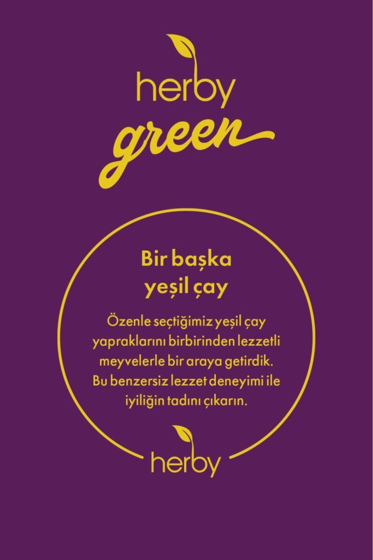 Herby Yeşil Çay Şeftali Ve Vanilya - Görsel 3
