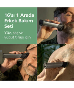 Alternative view of Philips 9000 Serisi 15in1, Erkek Bakım Seti, Yüz/Saç/Vücut Tıraş Makinesi, Islak /Kuru Kullanım, MG9532/15