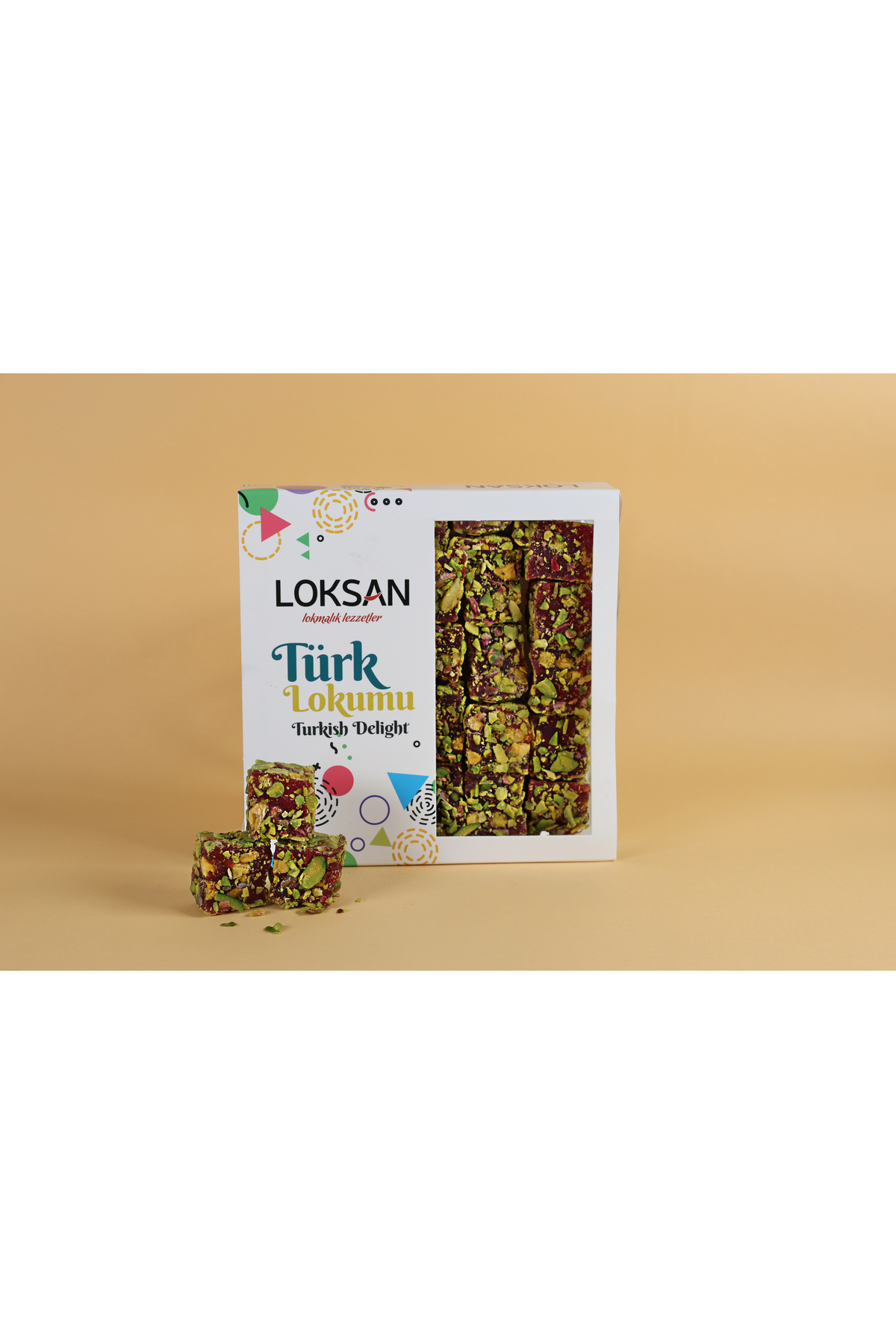 Genel Markalar File Antep Fıstık Kaplamalı Nar Aromalı Antep Fıstıklı Lokum 300 gr (FISTIK RÜYASI)