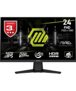 MSI MAG 244F 23.8″ 1920x1080 (FHD) RAPID IPS FLAT 200Hz 0.5Ms FreeSync Premium Gaming Monitör
