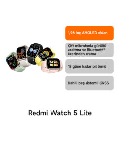 Alternative view of Xiaomi Redmi Watch 5 Lite Siyah Akıllı Saat - Sesli Görüşme Özellikli, Sağlık Takibi (Xiaomi TR Garantili)
