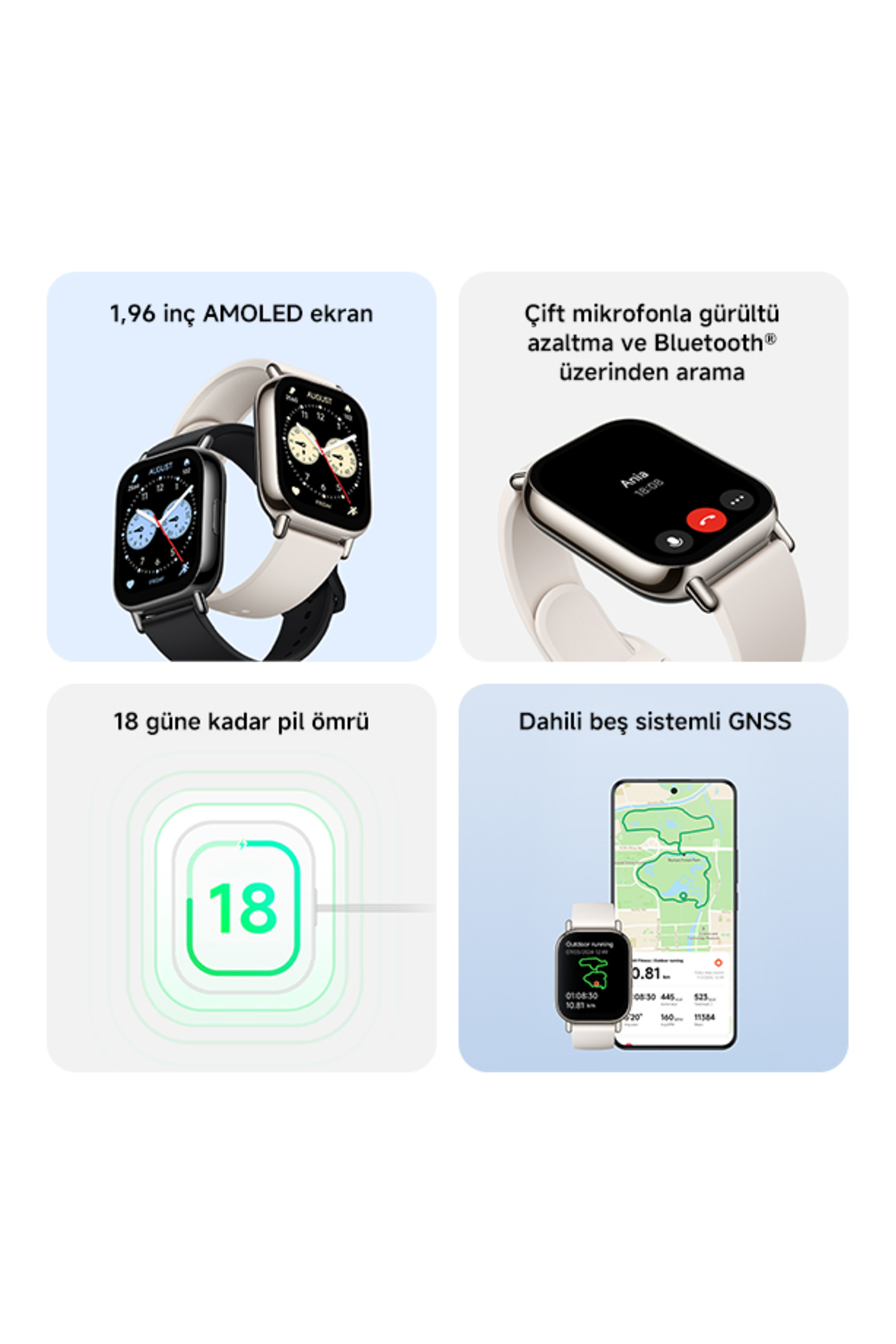 Xiaomi Redmi Watch 5 Lite Siyah Akıllı Saat - Sesli Görüşme Özellikli, Sağlık Takibi (Xiaomi TR Garantili) - Görsel 3