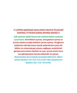 Bosch SIEMENS PROFILO UYUMLU 8 PARÇA FIRIN VE OCAK İÇİN BEK TAKIMI (2,DELİKLİ) ORİJİNAL - Görsel 3