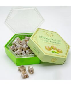 TAFE Lokum 3'lü Paket Fıstıklı , Fındıklı Ve Karışık Meyve Aromalı Altıgen Kutu - Görsel 3