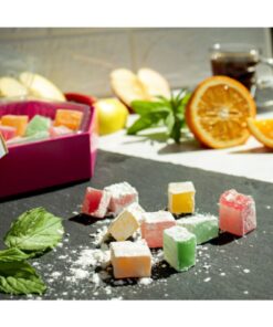 Alternative view of TAFE Lokum 3'lü Paket Fıstıklı , Fındıklı Ve Karışık Meyve Aromalı Altıgen Kutu