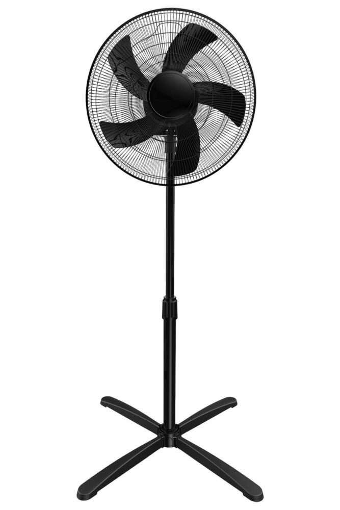 KUMTEL KTF-355 Siyah 16 İnç Ayaklı Vantilatör 50 W,3 Pervaneli,3 Kademeli, 121 cm Yükseklik - Görsel 2