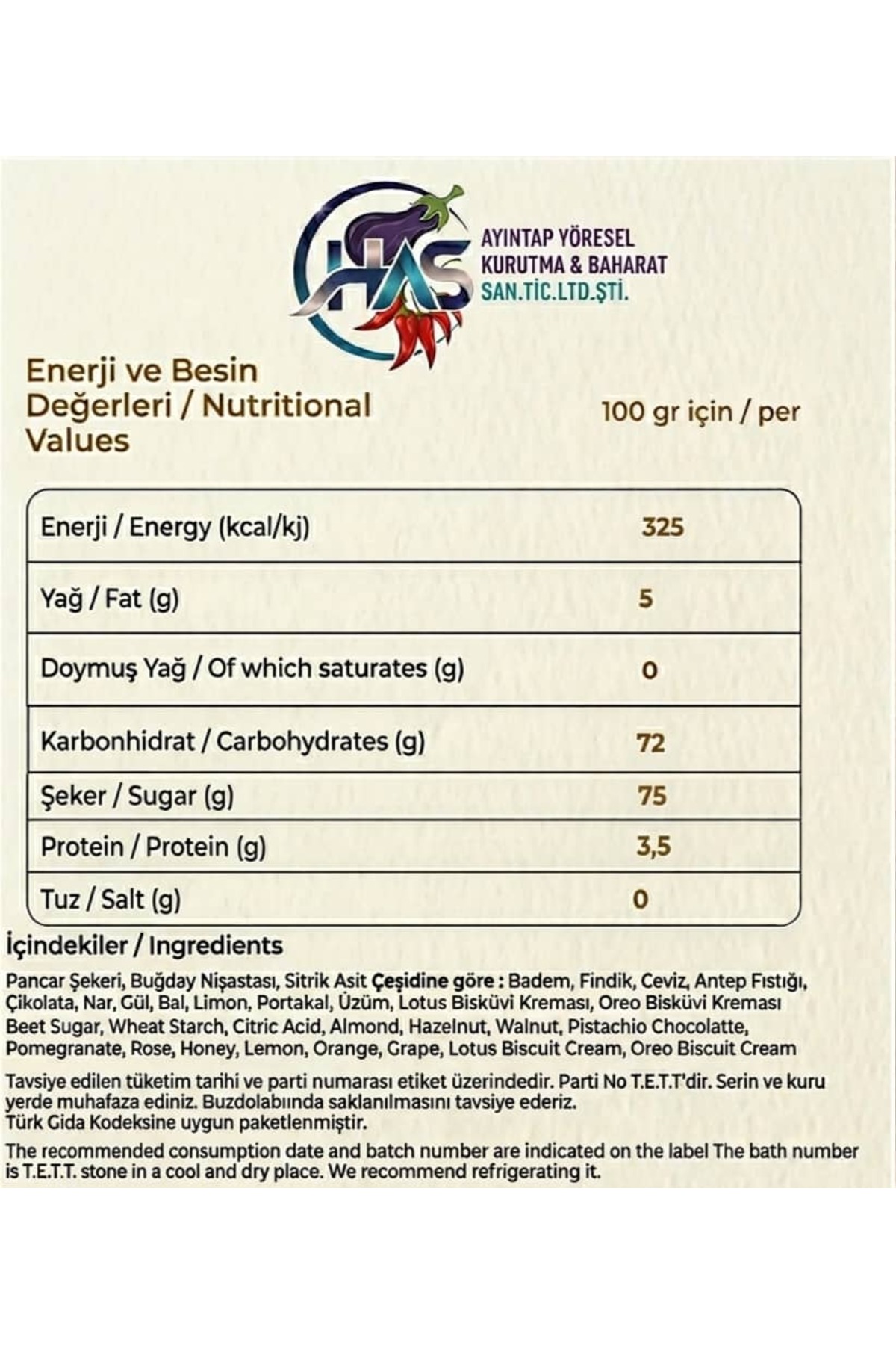HASAYİNTAP Lokum - Kadayıf Kaplı Fıstıklı Çifte Kavrulmuş Lokum 200 Gr - Görsel 3