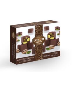 Lokum Atölyesi Sütlü Çikolata Kaplı, Duble Kavrulmuş Antep Fıstıklı Mini Lokum 300g