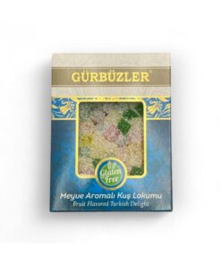 GÜRBÜZLER KURUYEMİŞ GÜRBÜZLER Glutensiz Meyve Aromalı Kuş Lokumu 400g