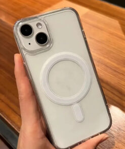 KVK PRİVACY Apple Iphone 13-14-15 Uyumlu Kılıf Magsafe Özellikli Şeffaf Darbe Emici Silikon Kapak - Görsel 3