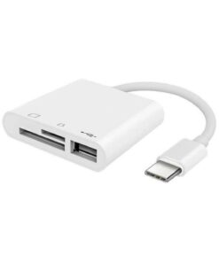 Genel Markalar 5232 Usb Type C To SD Micro SD TF Kart Okuyucu ve USB Çevirici 3 in 1 Dönüştürücü Adaptör