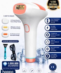 hoppo Xmia Ipl Lazer Epilasyon Cihazı 999.999 Atım 9 Kademe Ultra Güçlü