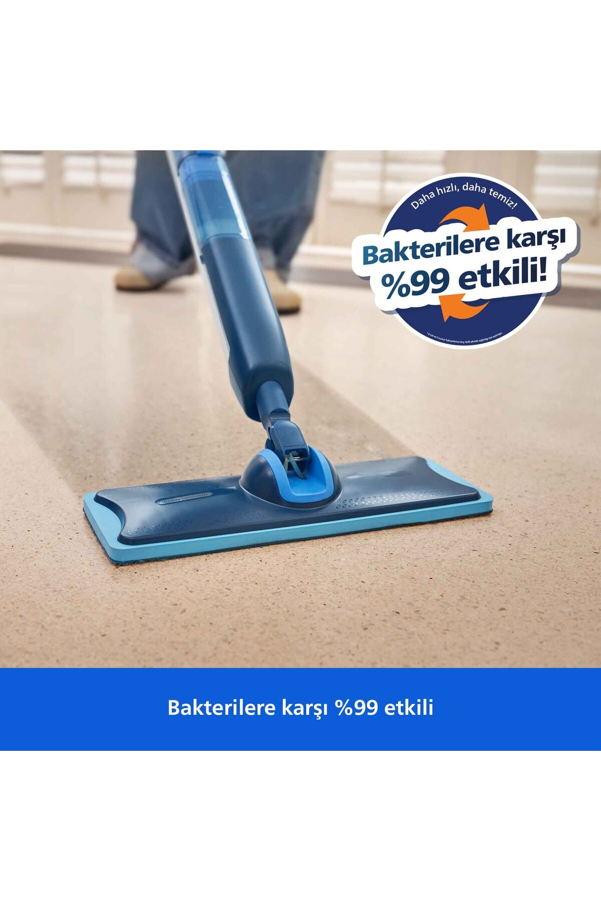 Philips 5000 Serisi OneUp Elektrikli Mop, Bakterilere karşı ,9 etkili, 360 derece başlık, (XV5113/01) - Görsel 3
