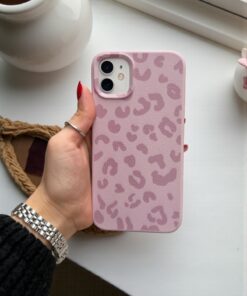 Alternative view of KVK PRİVACY iPhone 11 Uyumlu Pembe Leopar Desenli İnce Yumuşak Silikon Kılıf