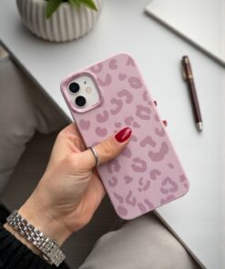 KVK PRİVACY iPhone 11 Uyumlu Pembe Leopar Desenli İnce Yumuşak Silikon Kılıf - Görsel 3