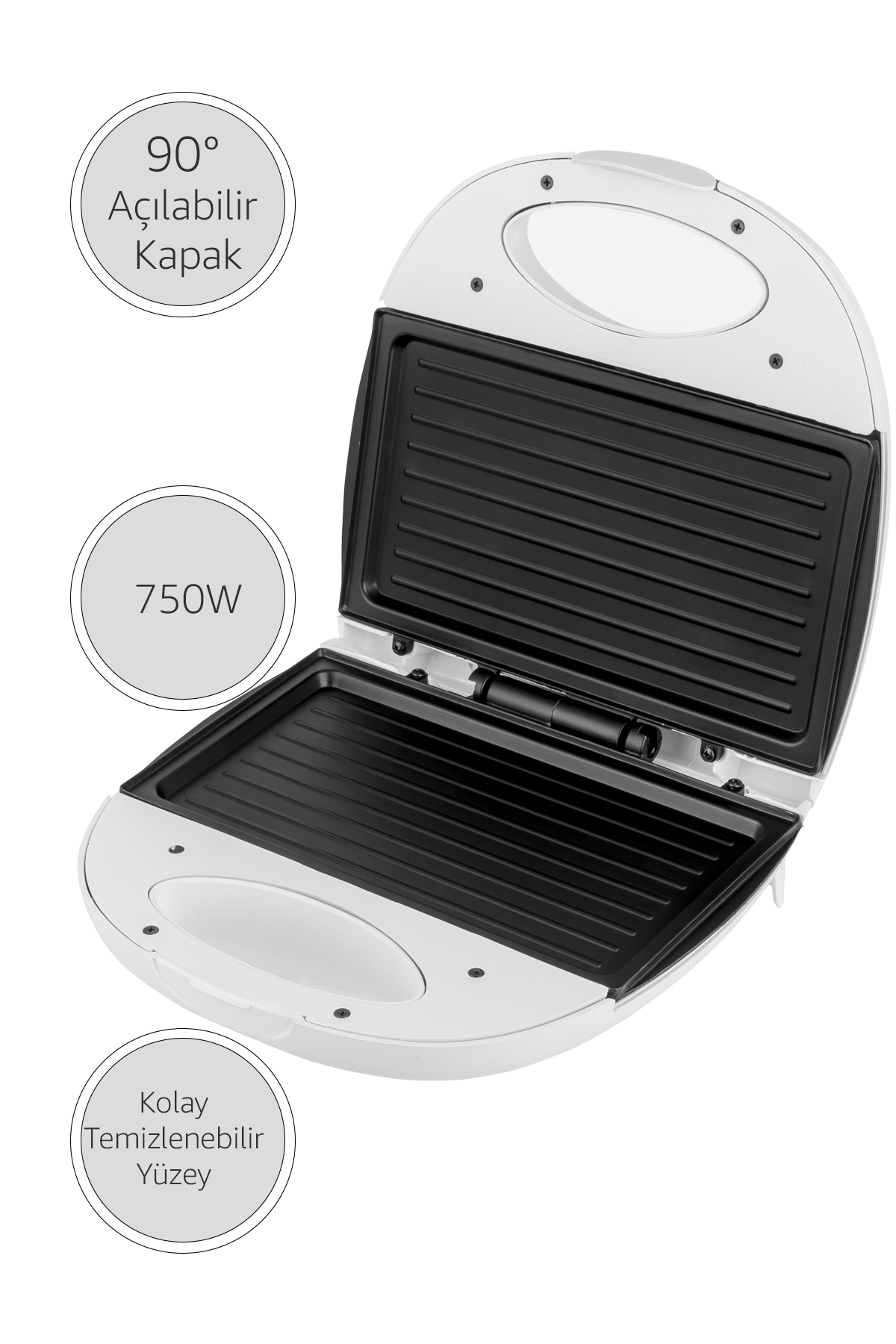 AWOX Rapid Beyaz Tost Makinesi - Görsel 3
