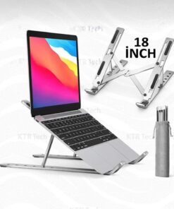KTR TECH Alüminyum Ayarlı Laptop Macbook Uyumlu Notebook Yükseltici Tutucu Stand
