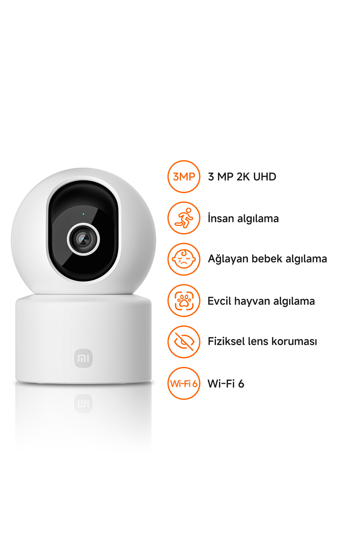 Xiaomi Smart Camera C302 - Akıllı Ev Kamerası (Xiaomi Türkiye Garantili)