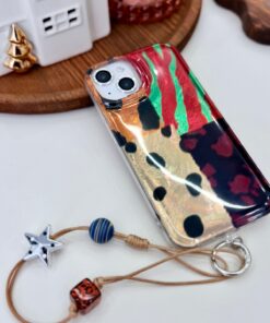 Alternative view of Go Aksesuar Iphone 15 - 14 - 13 Uyumlu Shine Charm Leopar Renk Geçişli Parlak Tasarımlı Silikon Kılıf