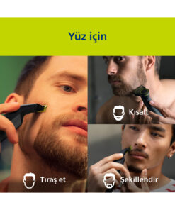 Philips OneBlade Pro QP6542/10 Yüz +Vücut Şekillendirici, 12 Uzunluk Ayarı, Islak ve Kuru Tıraş - Görsel 3