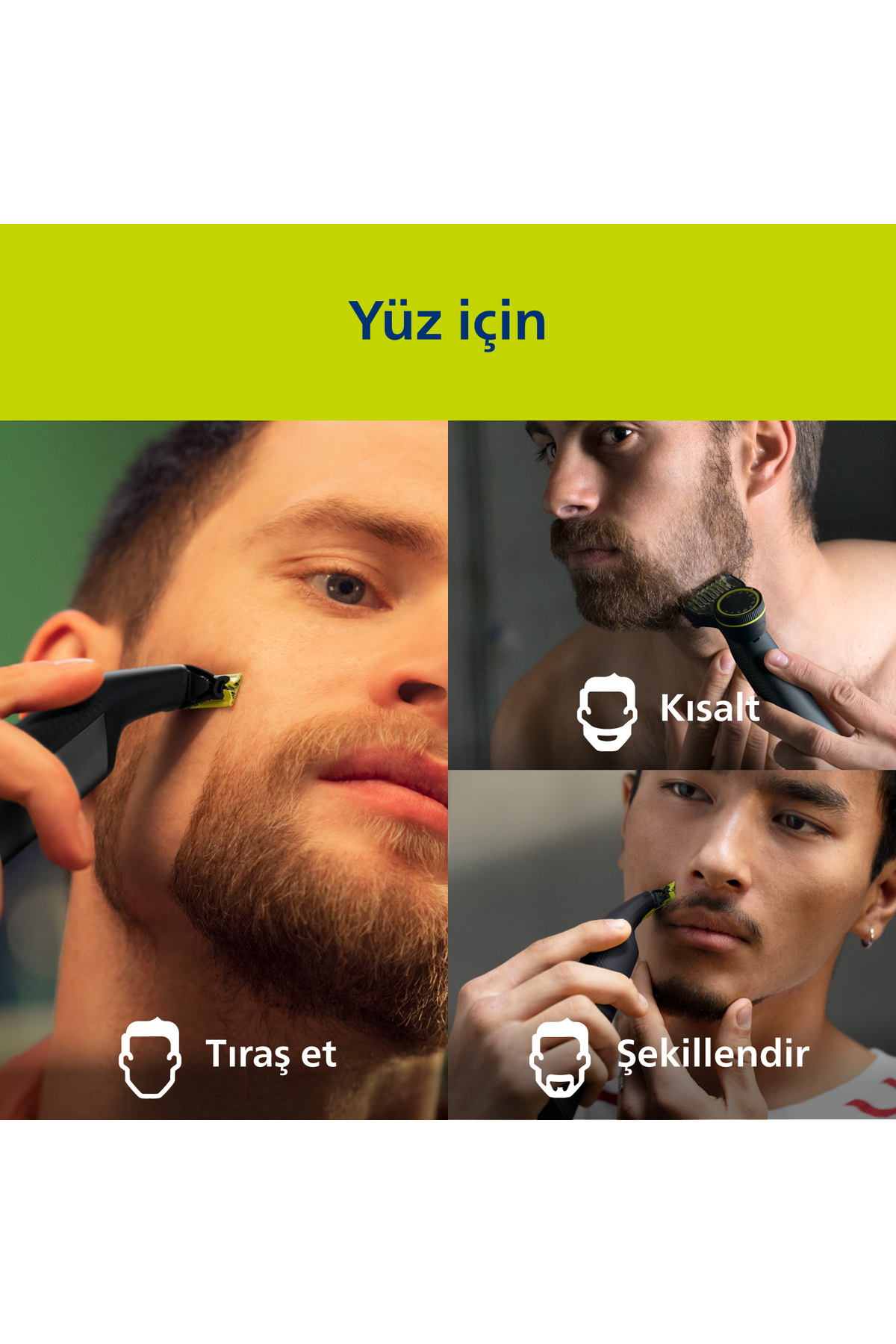Philips OneBlade Pro QP6542/10 Yüz +Vücut Şekillendirici, 12 Uzunluk Ayarı, Islak ve Kuru Tıraş - Görsel 3