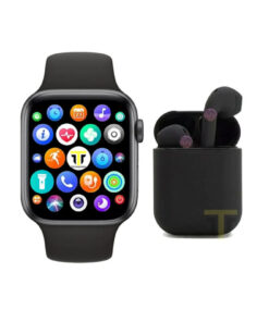 TECHNOMEN Akıllı Saat Plus Kablosuz Kulaklık Ikili Siyah Set
