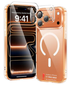 EVAX [3'ü 1 Arada] iPhone 17 Pro Max Uyumlu 1 MagSafe Kılıf + 1 Ekran Koruyucu + 1 Kamera Lens Koruyucu