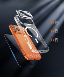 Alternative view of EVAX [3'ü 1 Arada] iPhone 17 Pro Max Uyumlu 1 MagSafe Kılıf + 1 Ekran Koruyucu + 1 Kamera Lens Koruyucu