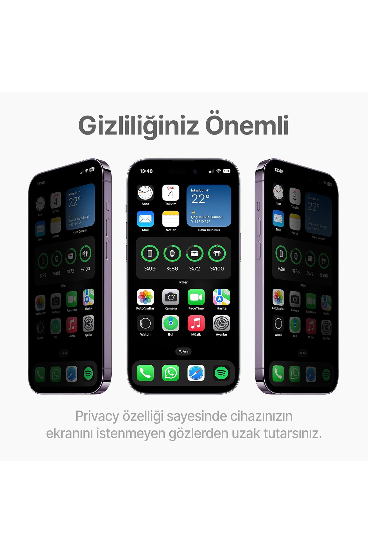 Fibaks iPhone 13/13 Pro/14/16E/17E Takma Aparatlı Kolay Uygulama Gizlilik Hayalet Kırılmaz Cam Ekran Koruma - Görsel 3