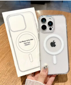 KVK PRİVACY Iphone 16 Pro Max Kılıf Magsafe Şeffaf Kılıf Kamera Çıkıntılı Darbeye Dayanıklı Kapak